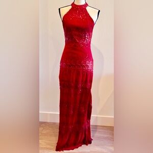 NBD Red Sequin Dress